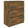 Image de vidaXL Buffet ChÃªne fumÃ© 60x35x76 cm Bois d'ingÃ©nierie
