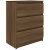 Image de vidaXL Vidaxl Buffet Chêne Marron 60x35x76 Cm Bois D'ingénierie
