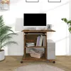 Image de vidaXL Bureau d'ordinateur Chêne fumé 80x50x75 cm Bois d'ingénierie815543