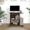 Image de vidaXL Bureau d'ordinateur Chêne marron 80x50x75 cm Bois d'ingénierie815545