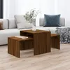 Image de vidaXL Ensemble table basse Chêne marron 100x48x40cm Bois d'ingénierie815548