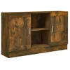 Image de Vidaxl Buffet ChÃªne FumÃ© 120x30,5x70 Cm Bois D'ingÃ©nierie
