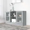 Image de vidaXL Armoire à vitrine Sonoma gris 120x30,5x70 cm Bois d'ingénierie815628