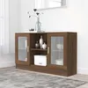 Image de vidaXL Armoire à vitrine Chêne marron 120x30,5x70 cm Bois d'ingénierie815629