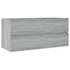 Image de vidaXL Armoire de lavabo Sonoma gris 100x38,5x45 cm Bois d'ingÃ©nierie