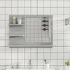 Image de vidaXL Miroir de bain Sonoma gris 60x10,5x45 cm Bois d'ingénierie