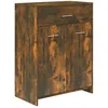 Image de vidaXL Vidaxl Armoire De Bain Chêne Fumé 60x33x80 Cm Bois D'ingénierie