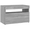 Image de vidaXL Meuble TV avec lumiÃ¨res LED Sonoma gris 60x35x40 cm