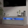 Image de vidaXL Meuble TV avec lumières LED sonoma gris 120x35x40 cm815685