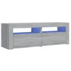 Image de vidaXL Meuble TV avec lumiÃ¨res LED Sonoma gris 120x35x40 cm