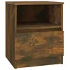 Image de vidaXL Table de chevet ChÃªne fumÃ© 40x40x50 cm Bois d'ingÃ©nierie