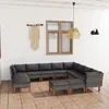 Image de vidaXL Tables de chevet 2 pcs ChÃªne fumÃ© 40x40x50 cm Bois d'ingÃ©nierie