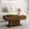 Image de vidaXL Table basse Chêne fumé 96x50x45 cm Bois d'ingénierie815834