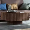 Image de vidaXL Table basse Chêne marron 60x60x31,5 cm Bois d'ingénierie