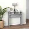 Image de vidaXL Table console Sonoma gris 78x30x80 cm Bois d'ingénierie815937