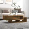 Image de vidaXL Table basse Chêne fumé 105x55x32 cm Bois d'ingénierie815981