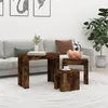 Image de vidaXL Tables basses gigognes 3 pcs Chêne fumé Bois d'ingénierie815984