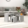 Image de vidaXL Tables basses gigognes 3 pcs sonoma gris bois d'ingénierie815985