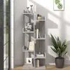 Image de vidaXL Bibliothèque 48x25,5x140 cm Sonoma gris Bois d'ingénierie816006