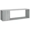 Image de vidaXL Meuble TV Sonoma gris 100x24x32 cm Bois d'ingÃ©nierie