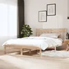 Image de vidaXL Cadre de lit Bois de pin massif 140x190 cm
