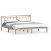 Image de vidaXL Cadre de lit Bois massif 180x200 cm Super King