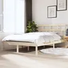 Image de vidaXL Cadre de lit Bois de pin massif 140x190 cm