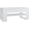 Image de vidaXL Vidaxl Table Basse Blanc 102x55x45 Cm Bois D'ingénierie
