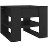Image de vidaXL Vidaxl Table Basse Noir 55,5x55x45 Cm Bois D'ingénierie