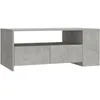 Image de vidaXL Table Basse Multifonctionnelle Gris Béton Bois Composé Rangement 102x55x42 Cm