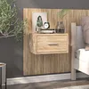 Image de vidaXL Table de chevet murale Chêne sonoma