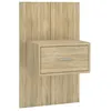 Image de vidaXL Table de chevet murale ChÃªne sonoma Bois d'ingÃ©nierie