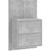 Image de vidaXL vidaXL Table de chevet murale Gris béton Bois d'ingénierie
