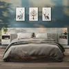 Image de vidaXL Tables de chevet murales 2 pcs Gris béton811016