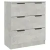 Image de vidaXL Buffet Gris bÃ©ton 60x30x70 cm Bois d'ingÃ©nierie