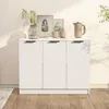 Image de vidaXL Vidaxl Buffet Blanc 90,5x30x70 Cm Bois D'ingénierie