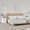 Image de vidaXL Vidaxl Tables De Chevet 2 Pcs Blanc Bois D'ingénierie