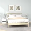 Image de vidaXL Tables de chevet 2 pcs Blanc Bois d'ingénierie811251