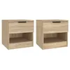 Image de vidaXL Tables de chevet 2 pcs ChÃªne Sonoma Bois d'ingÃ©nierie