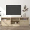 Image de vidaXL Meuble TV Chêne sonoma 150x33,5x45 cm Bois d'ingénierie811460