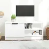 Image de vidaXL Meuble TV Blanc 80x35x36,5 cm Bois d'ingénierie