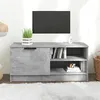 Image de vidaXL Meuble TV Gris béton 80x35x36,5 cm Bois d'ingénierie811474