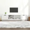 Image de vidaXL Meubles TV 2 pcs Blanc brillant 80x35x36,5 cm Bois d'ingénierie811479