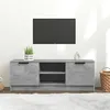 Image de vidaXL Meuble TV Gris béton 102x35x36,5 cm Bois d'ingénierie811515