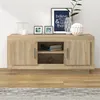 Image de vidaXL Meuble TV chêne sonoma 102x35x45 cm bois d'ingénierie811793
