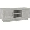 Image de vidaXL vidaXL Meuble TV Gris béton 102x35x45 cm Bois d'ingénierie