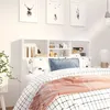 Image de vidaXL Armoire de tête de lit Blanc 120x19x103,5 cm811853