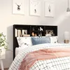 Image de vidaXL Armoire de tête de lit Noir 120x19x103,5 cm811854