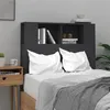 Image de vidaXL Armoire de tête de lit Noir 100x18,5x104,5 cm811908