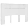 Image de vidaXL Armoire de tÃªte de lit Blanc 160x18,5x104,5 cm